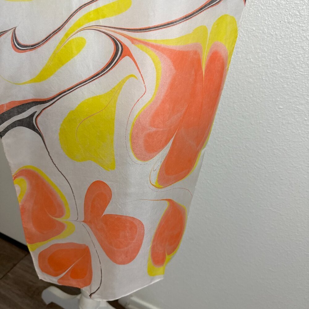 Silk Scarf  12" x 70" - Picture 4 of 6